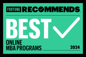 Fortune Recommends Best Online MBA programs accolade